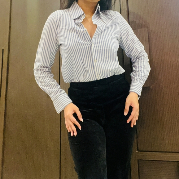 Blue and white long shirt - Picture 3 of 4